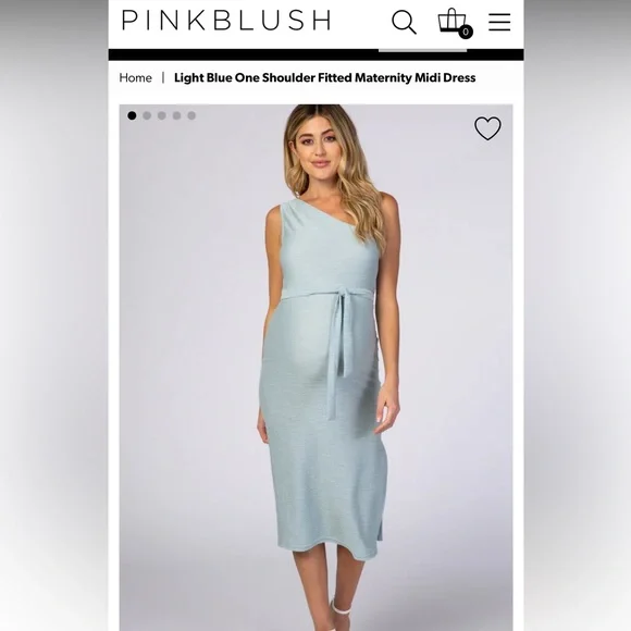 blush fitted maternity dress Pink V-Neck Long Sleeve Fitted Maternity Maxi Dress  PinkBlush